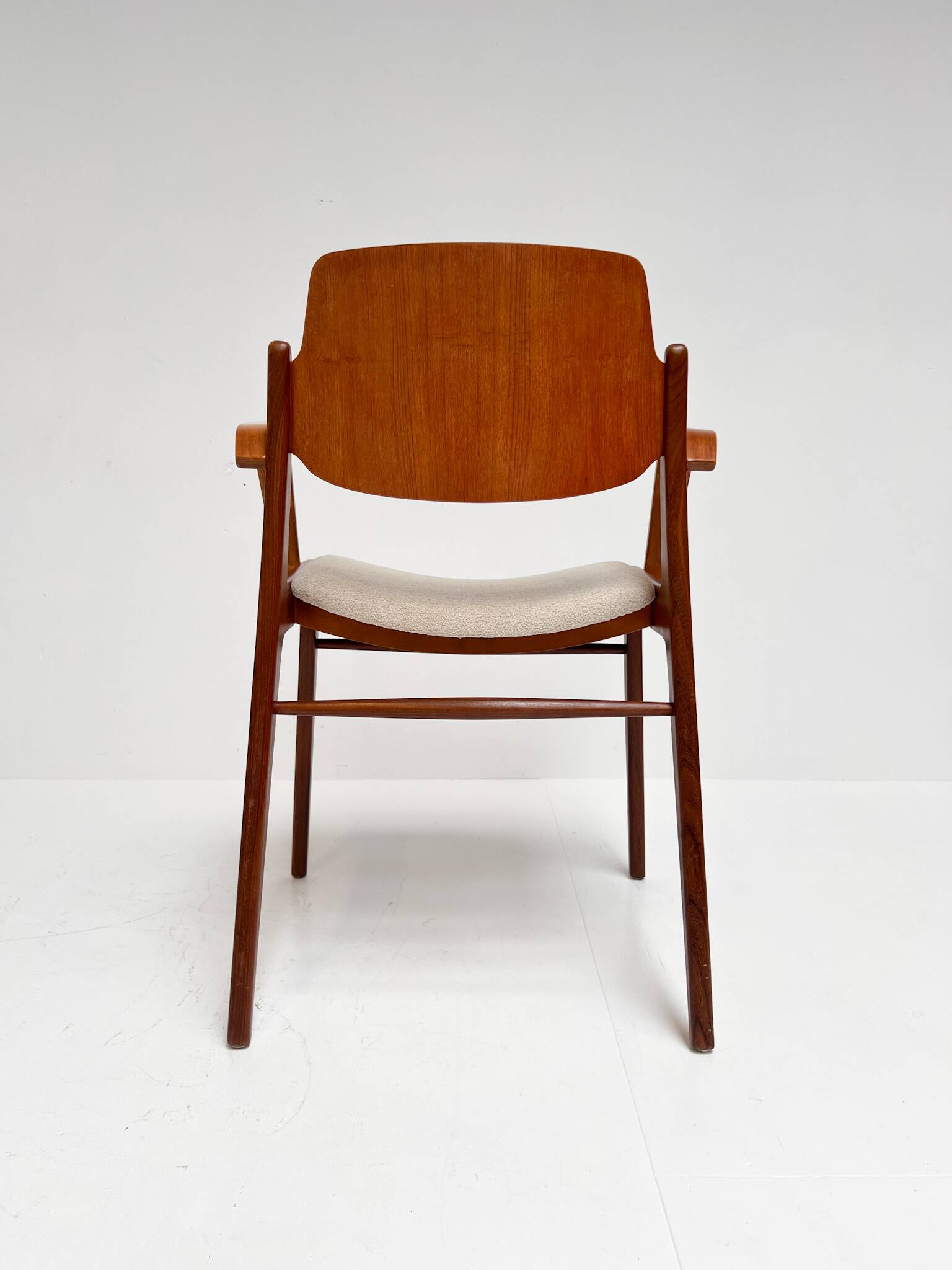 Ensemble de 4 chaises rembourrées Hartmut Lohmeyer pour Wilkhahn, années 1960.