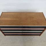 Commode U 453 Rose 8 drawers Jiri Jiroutek for Interior Prague 1962