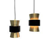 Paire de suspensions de style scandinave, Arnsdorf années 1960.