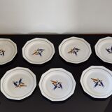 Set of dessert plates St Amans model IRMA