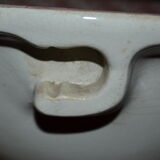 Old barber washbasin signed Lavabos Charles Poincet early twentieth century