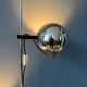 Chrome ball floor lamp Herda Mid-Century 1970s