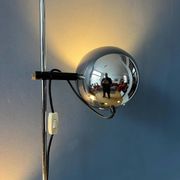 Chrome ball floor lamp Herda Mid-Century 1970s