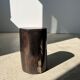 Side table in black petrified wood h:28,5cm d:17cm