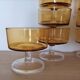 Amber Luminarc glasses/cups