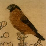 Hanging birds in natural fiber and wool