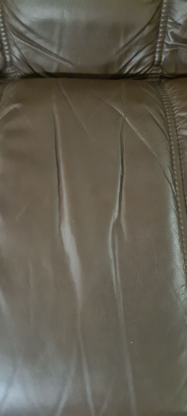 Vintage leather stressless reclining chair