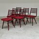 Lot de 6 chaises Jitona Sobeslav , Tchécoslovaquie 1960