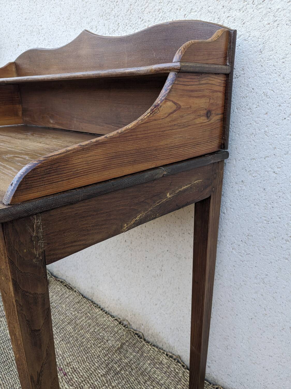 Rustic solid oak desk