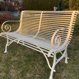 Arras bench - 2 seater, white