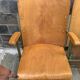 Pair of wooden cinema armchairs industrial style 1960s