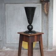 Vase unique fait par artisan ferronnier, vase vintage, collection