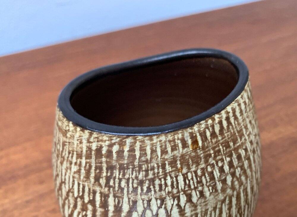 Vase en poterie allemande de l'Ouest par Rudolf Christmann pour Dümler & Breiden, années 1960