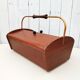 Old sewing box worker varnished wood