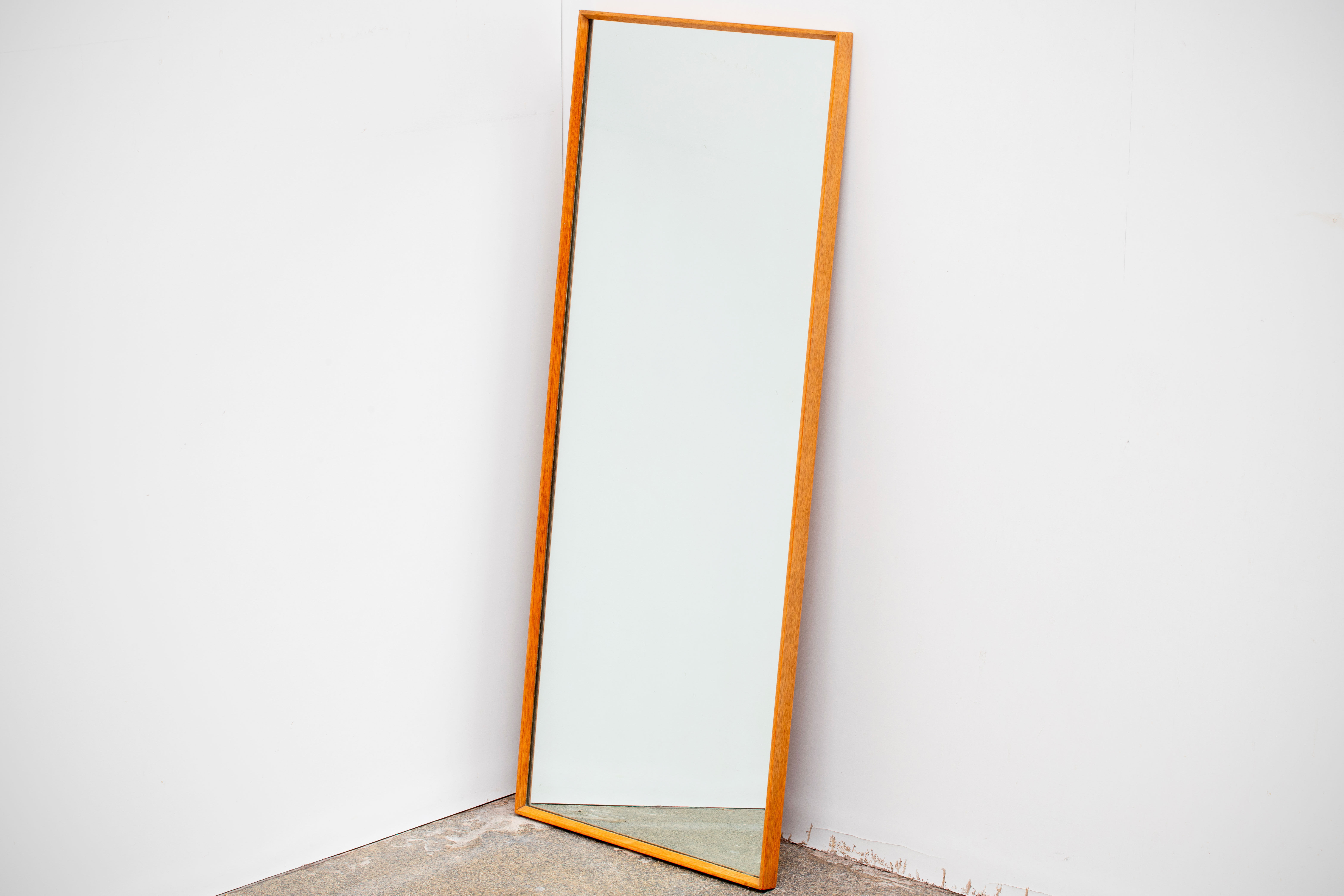 Vintage Scandinavian wall mirror 114X47cm