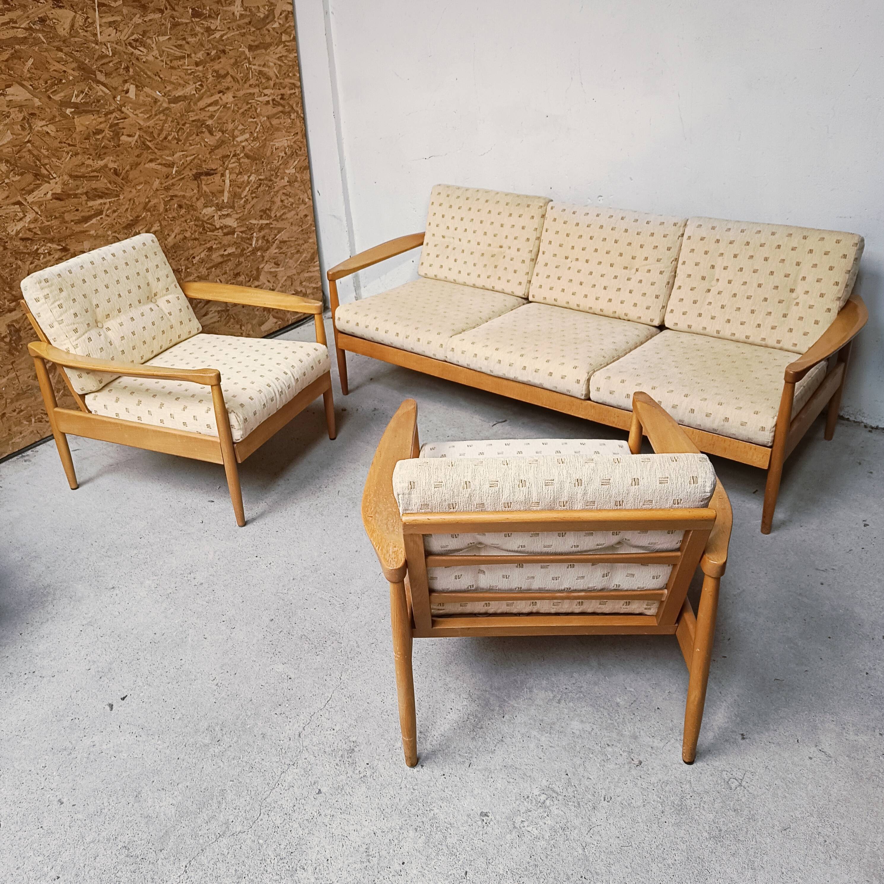 Scandinavian living room set, 1960