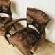 Pair of bridge armchairs