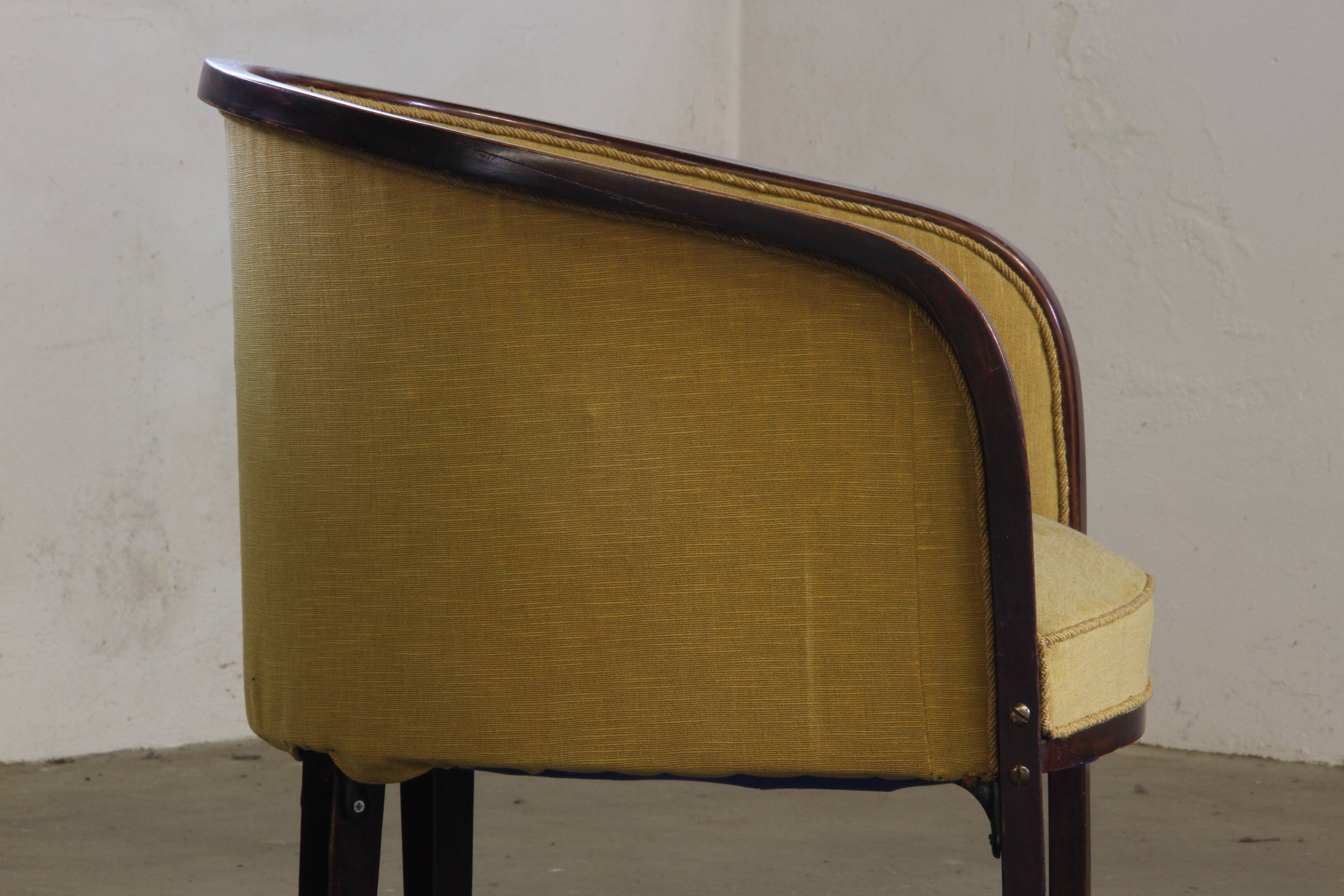 Vintage 1910s Josef Hoffmann Easy Lounge Chairs, Style of Gatsby