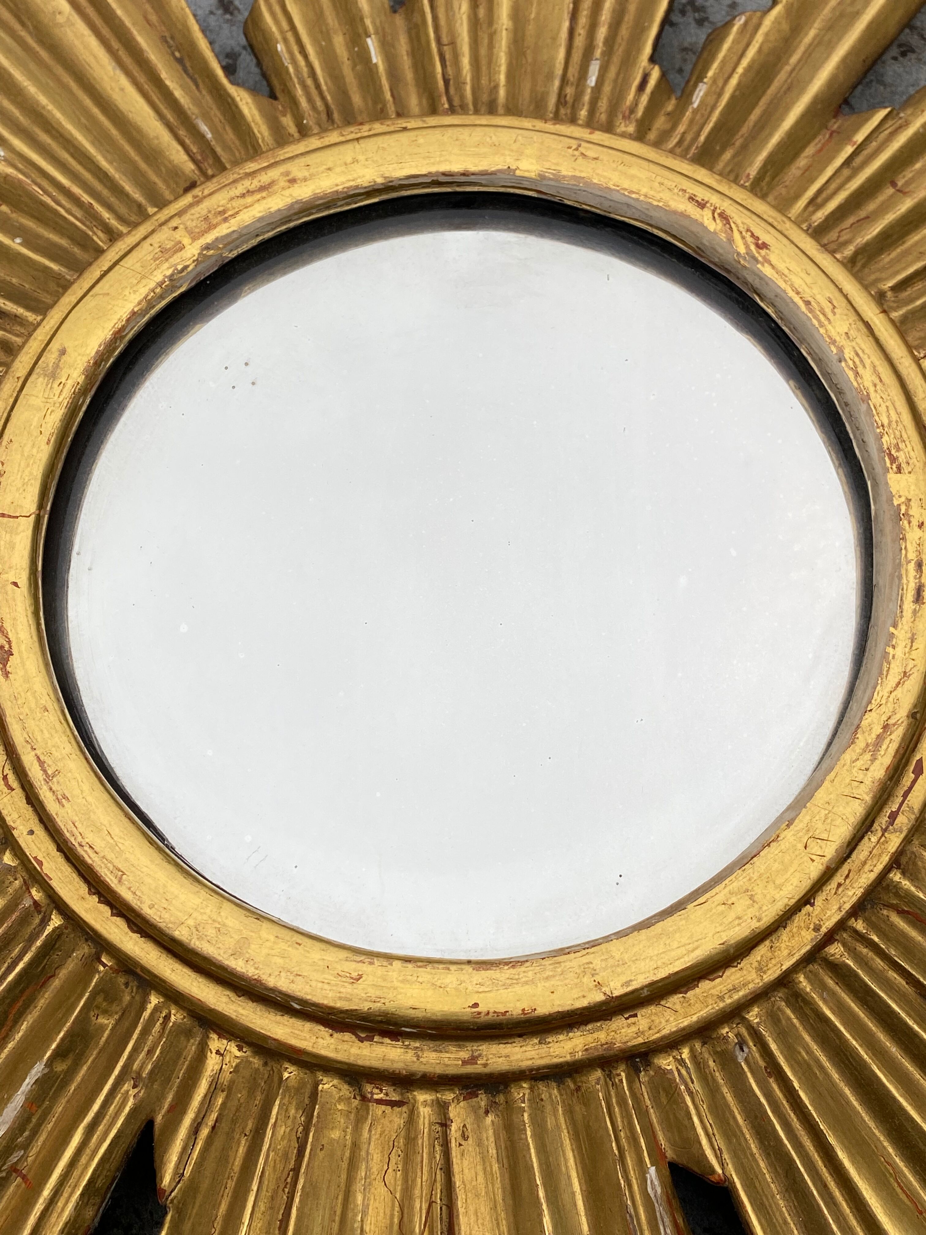 Genuine antique sun mirror