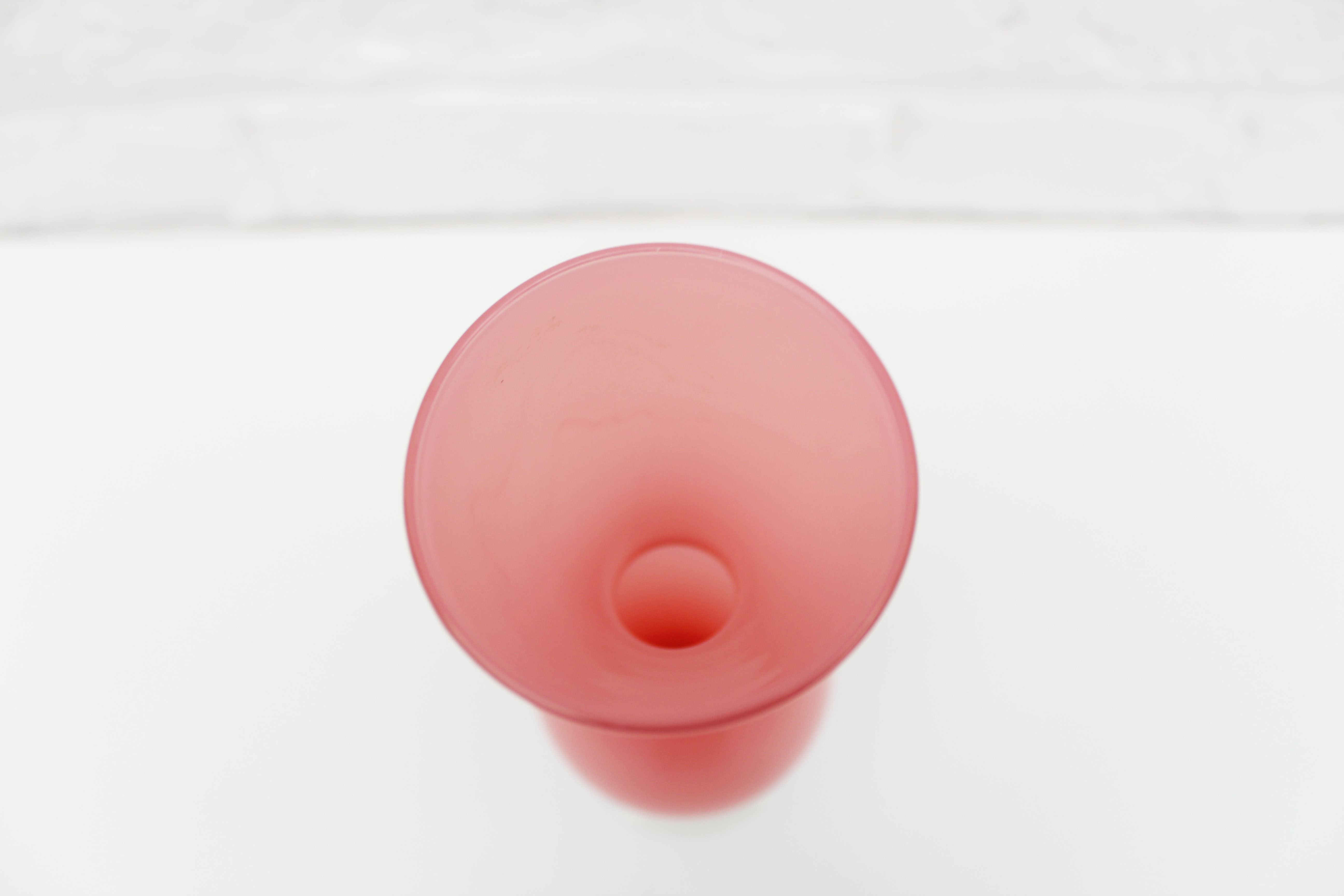 Vintage  pink opaline vase