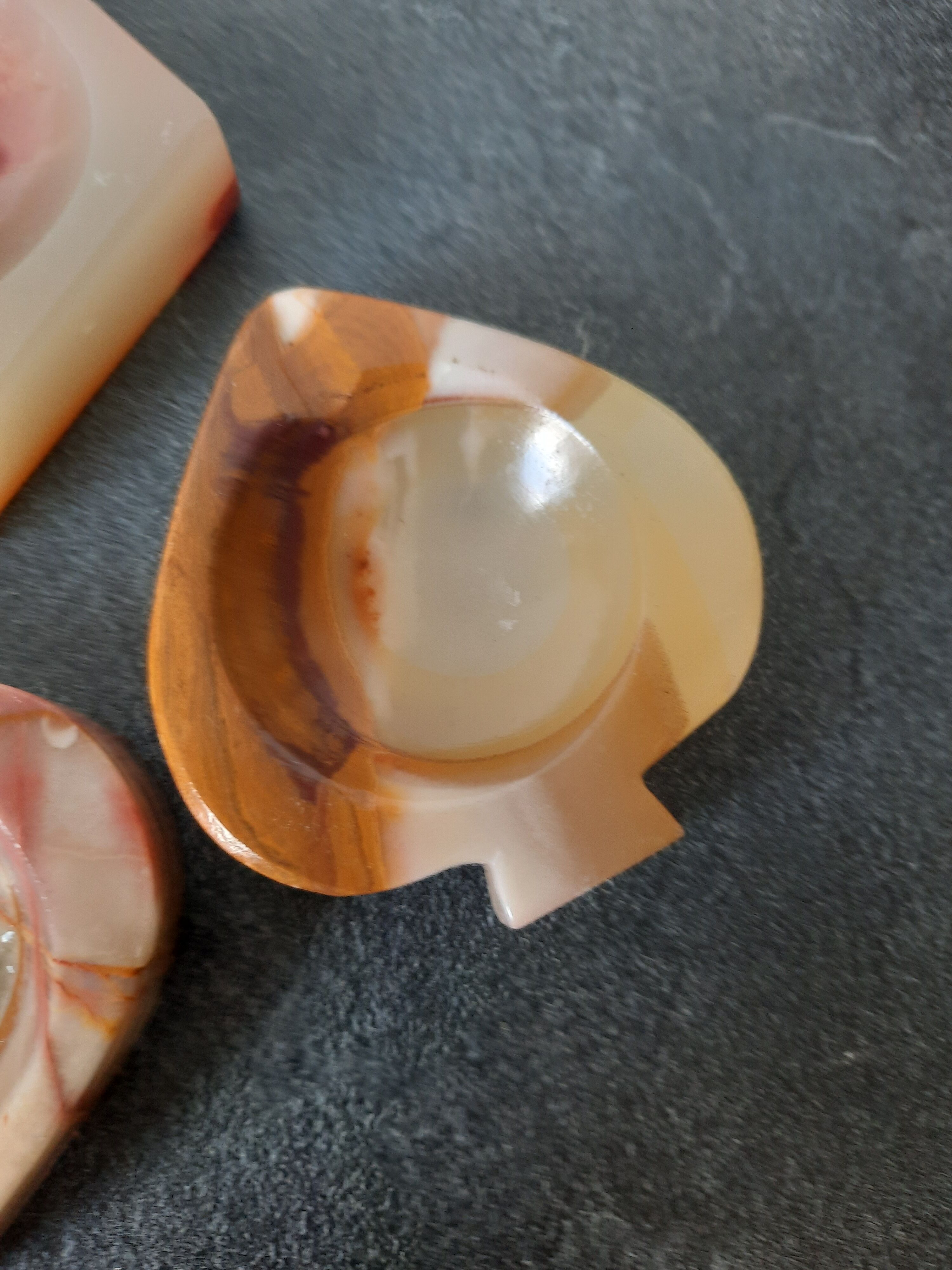 Set of marble ashtrays