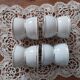 Old white porcelain diabolo egg cups Paris