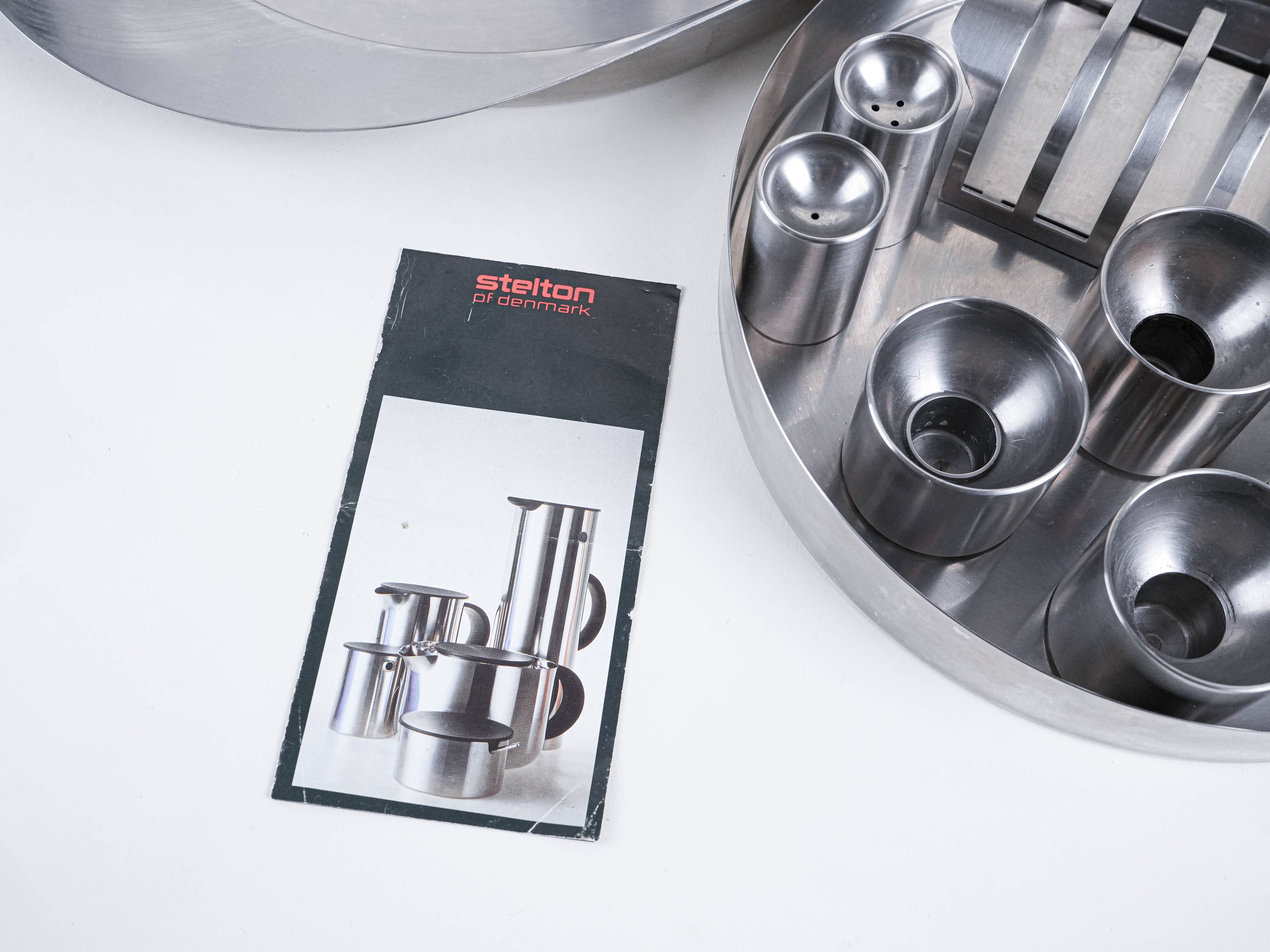 Serving set, Danish design, 1960s, designer: Arne Jacobsen,Stelton