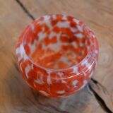Vase en verre orange