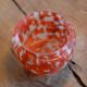 Orange glass jar