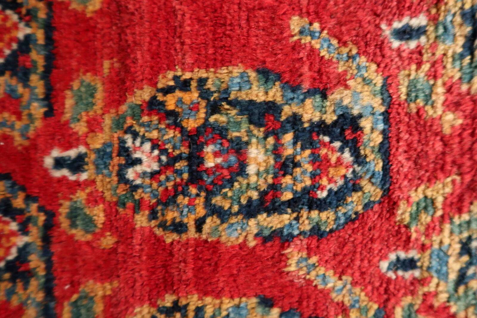 Handmade vintage Persian Hamadan rug 137cm x 210cm, 1960s
