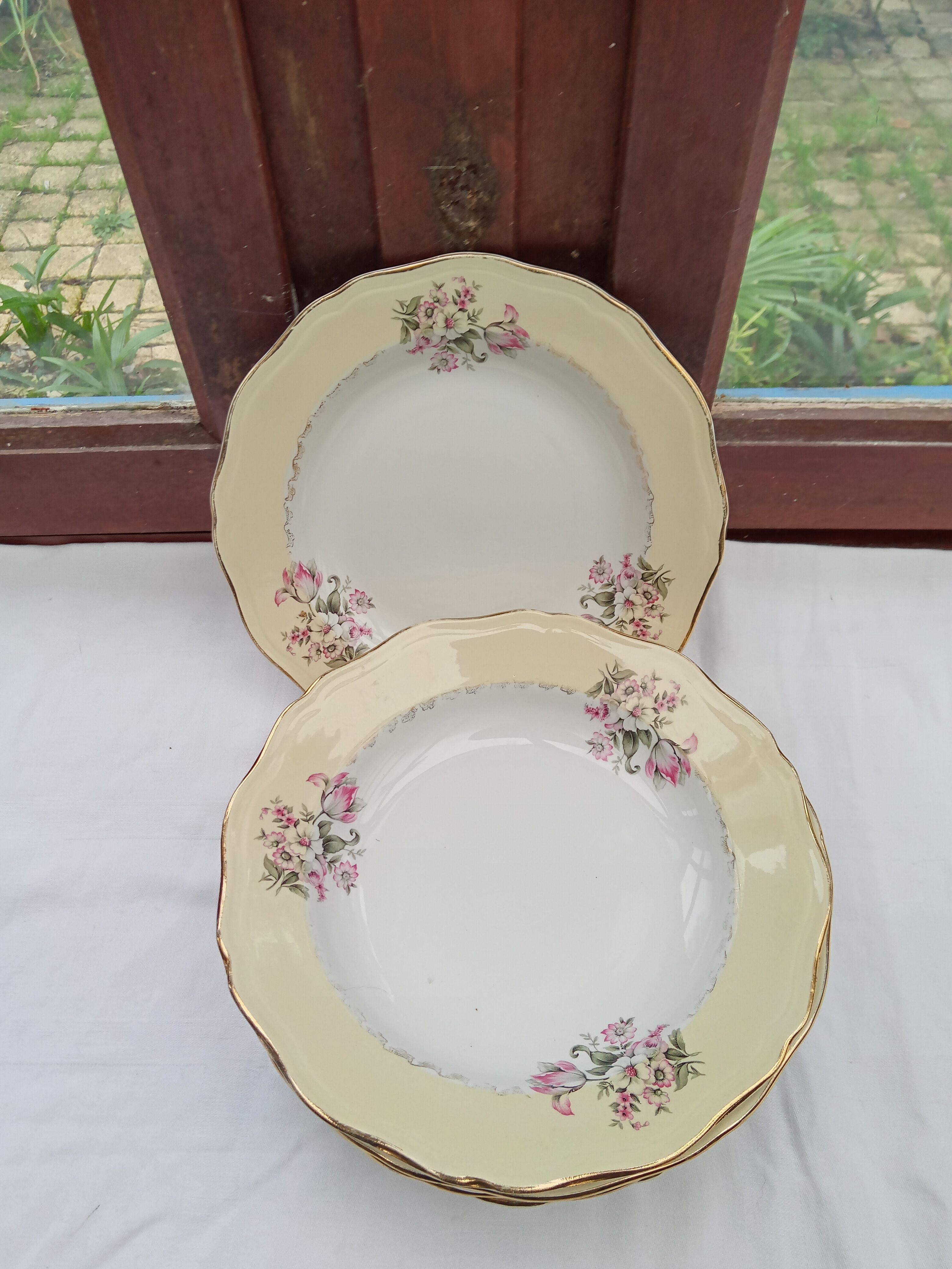 8 hollow plates L'Amandinoise