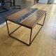 Walnut straw coffee table