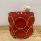 Vintage rattan pendant light