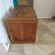 Vintage Art Deco schoolmaster's desk - double-sided - solid wood - 1940s/50s