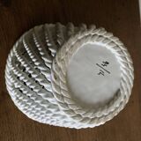 Italian woven ceramic cachepot, 1960s