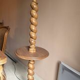 Pied de lampe haute en bois