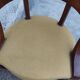 Louis Philippe office armchair in solid walnut
