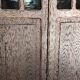 Parisian glass-fronted cabinet, Art Deco vintage bookshelf, solid oak furniture.