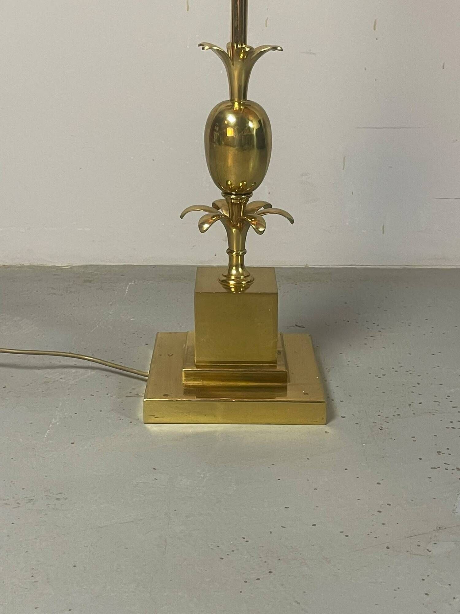 Exceptional French Hollywood Regency Brass Floor Lamp