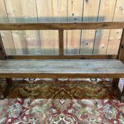 Banc ancien en bois – Travail rustique – XIXe / début XXe siècle