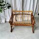 Bamboo and rattan magazine rack