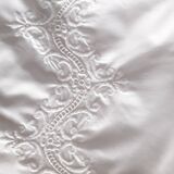 Embroidered tablecloth and 12 towels