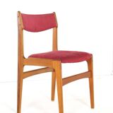 Set van 4 stoelen Erik Buch model 89 'Tjele'