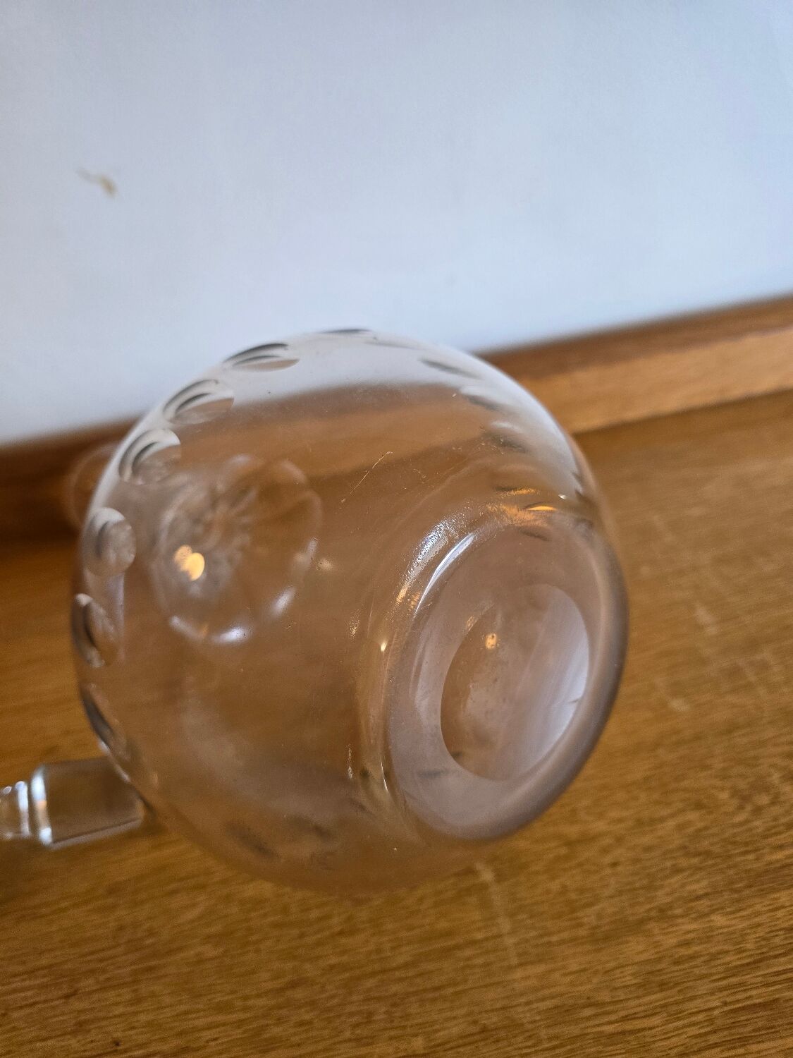 Large wine carafe from around 1950.