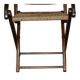 Antique Indo-Anglo elephant folding military chair circa 1890
