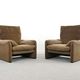 Pair of Maralunga Lounge Chairs by Vico Magistretti for Cassina, Italy