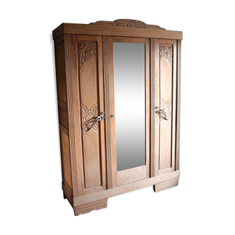 Art Deco cabinet light wood