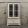 Old school library, white patinated two-body dresser, year 1888