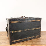 Antique trunk chest by c.e. ruegsegger bern swiss