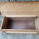 Coffre vintage en bois et rotin